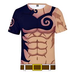 seven deadly sins anime 3d short sleeve T-shirt