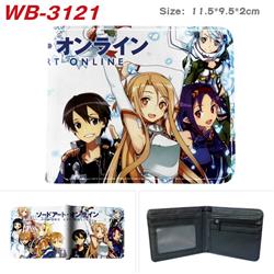 Sword Art Online anime wallet 11.5cm*9.5cm*2cm 12 styles