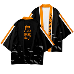 haikyuu anime 3d short fashion kimono