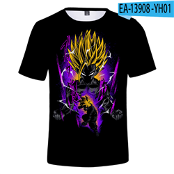 dragon ball anime 3d short sleeve T-shirt