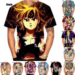 seven deadly sins anine 3d short sleeve T-shirt