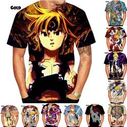 seven deadly sins anine 3d short sleeve T-shirt