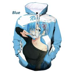 Re:Zero kara Hajimeru Isekatsu anime 3d printed hoodie