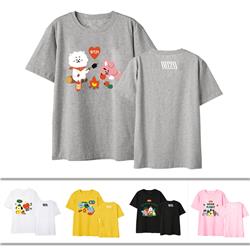 BTS anime 3D Printing T-shirt