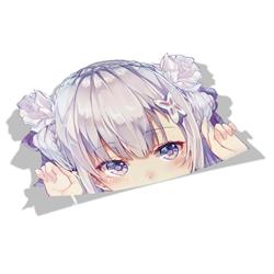 Re: Zero Kara Hajimeru Isekai Seikatsu anime car sticker