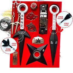 naruto anime Kunai+Shuriken Sword+Necklace+Ring