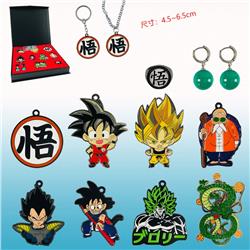 dragon ball anime Pendant + Earrings ten Piece Set