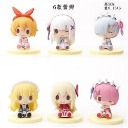 Re:Zero kara Hajimeru Isekai Seikatsu Bagged figure model 5CM A set of 6