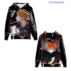 haikyuu anime 3D printing hoodie