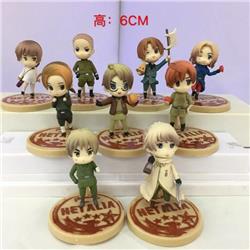 Hetalia axis powers anime figure 5cm （set of 6 )