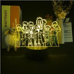 Naruto anime 7 colours LED light