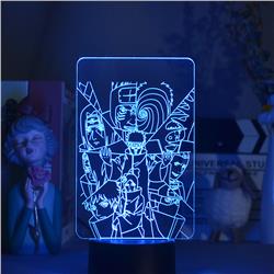 Naruto anime 7 colours LED light