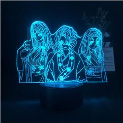 Demon Slayer Kimets anime 7 colours LED light