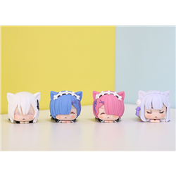 Re:Zero kara Hajimeru Isekatsu anime figure 3.5cm  for 4 pcs