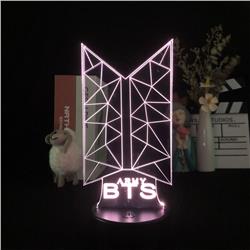 BTS anime 7 colours LED light