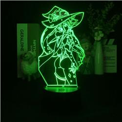 Genshin Impact Noelle anime 7 colours LED light