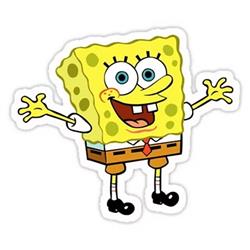 SpongBob anime car sticker