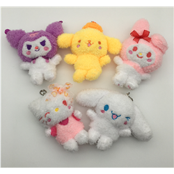 Kuromi amime plush for 5 pcs/set 12cm