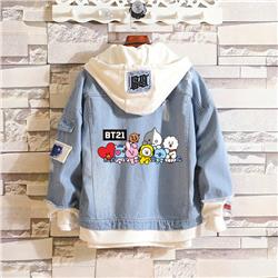 BTS anime jean sweater