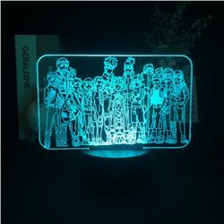 naruto anime 7 colours LED light