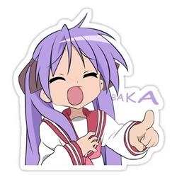 Lucky Star anime car sticker