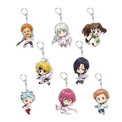 seven deadly sins anine keychain