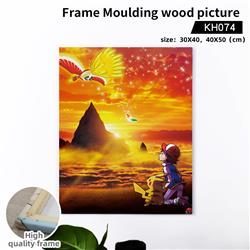 pokemon anime Wooden frame painting 40*50cm