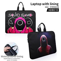 Squid Game laptop with lining