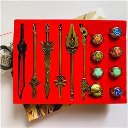 Genshin Impact Noelle anime weapon set