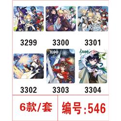 Genshin Impact anime mouse pad