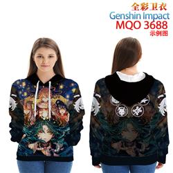 Genshin Impact Noelle anime hoodie