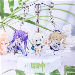 Genshin Impact Noelle anime keychain