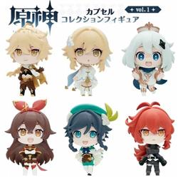 Genshin Impact Noelle anime figure for 6 pcs/set 8cm