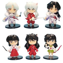 Iunyasha anime figure 6pcs/set 10cm