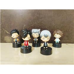 haikyuu anime figure for 5 pcs/set 4.5cm