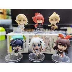 Genshin Impact Noelle anime figure for 6 pcs/set 3.5cm