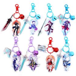 Genshin Impact Noelle anime keychain