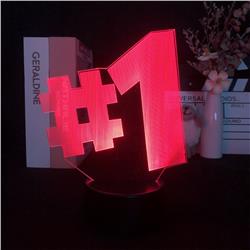 Number One 7 colours LED light