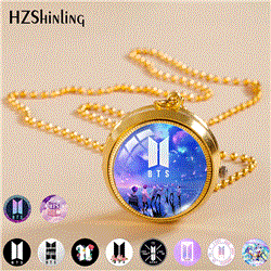 BTS anime Necklace watch