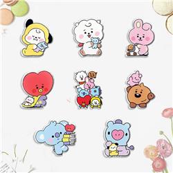 BTS anime brooch