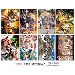 attack on titan anime posters price for a set of 8 pcs