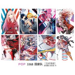 Darling in the franxx anime posters price for a set of 8 pcs