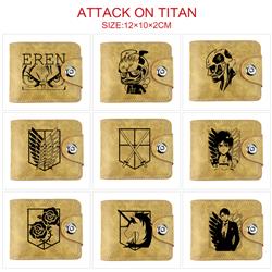 attack on titan anime wallet