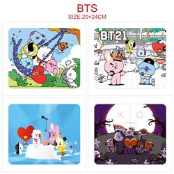 BTS anime deskpad for 5 pcs 20*24cm