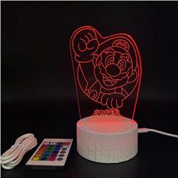 super mario anime 7 colours LED light