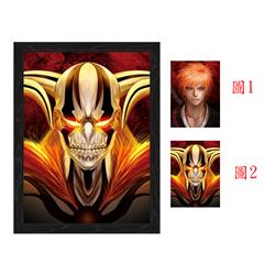 bleach anime 3d poster painting with frame 29.5*39.5cm