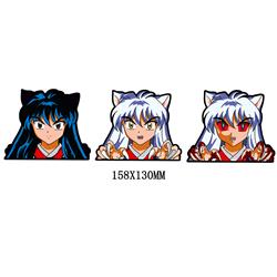 inuyasha anime 3d sticker