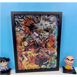 my hero academia anime anime 3d poster painting with frame 29.5*39.5cm