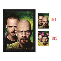 Breaking Bad 3d poster painting with frame  29.5*39.5cm