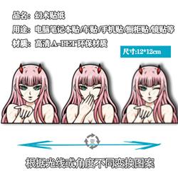 Darling in the franxx anime 3d sticker